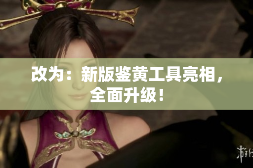 改为：新版鉴黄工具亮相，全面升级！