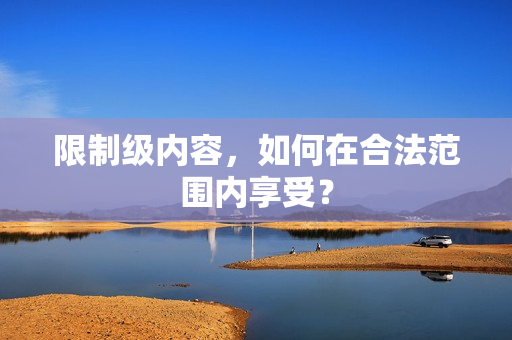 限制级内容，如何在合法范围内享受？