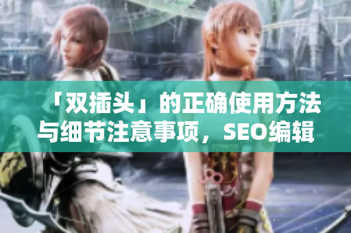 「双插头」的正确使用方法与细节注意事项，SEO编辑教你如何操作