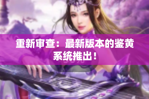 重新审查：最新版本的鉴黄系统推出！
