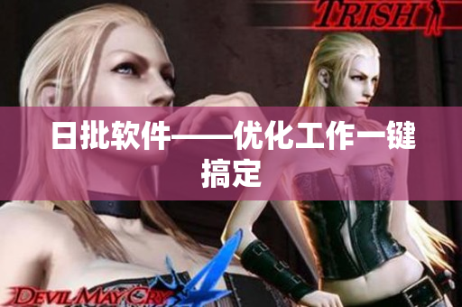 日批软件——优化工作一键搞定