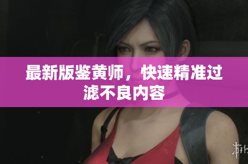 最新版鉴黄师，快速精准过滤不良内容
