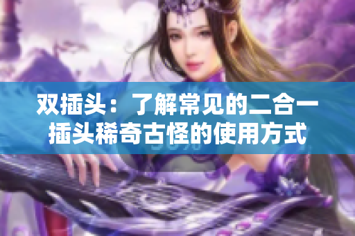双插头：了解常见的二合一插头稀奇古怪的使用方式