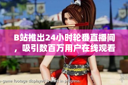 B站推出24小时轮番直播间，吸引数百万用户在线观看
