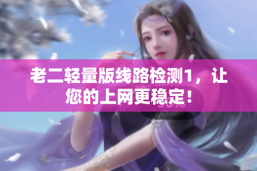 老二轻量版线路检测1，让您的上网更稳定！