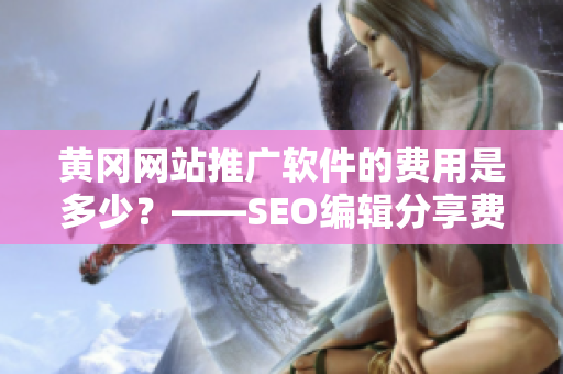黄冈网站推广软件的费用是多少？——SEO编辑分享费用资讯
