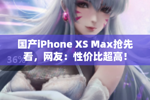 国产iPhone XS Max抢先看，网友：性价比超高！