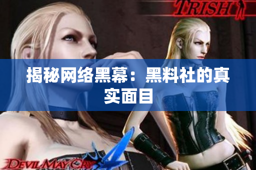 揭秘网络黑幕：黑料社的真实面目