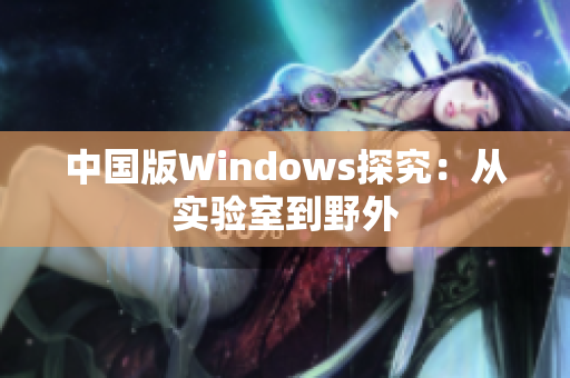 中国版Windows探究：从实验室到野外