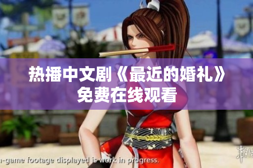 热播中文剧《最近的婚礼》免费在线观看
