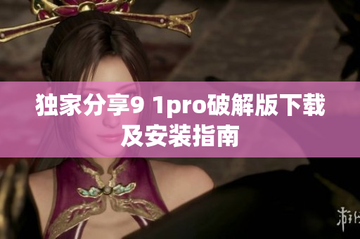 独家分享9 1pro破解版下载及安装指南