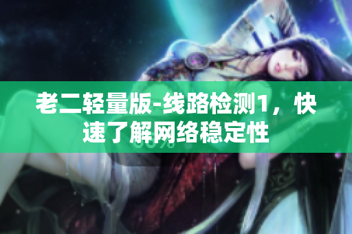 老二轻量版-线路检测1，快速了解网络稳定性