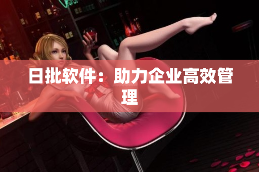 日批软件：助力企业高效管理