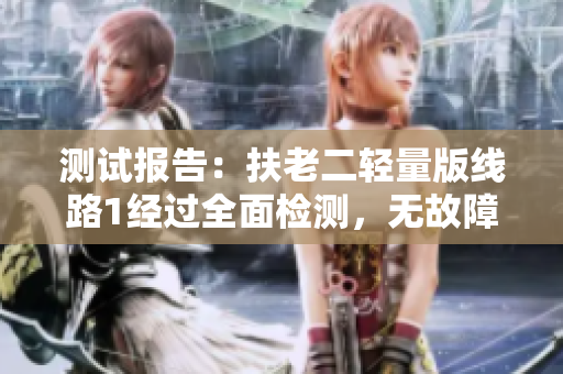 测试报告：扶老二轻量版线路1经过全面检测，无故障现象。