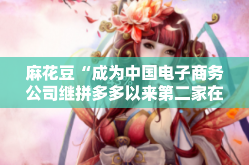 麻花豆“成为中国电子商务公司继拼多多以来第二家在美上市的企业