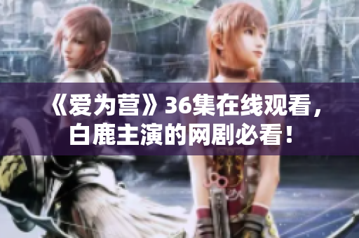 《爱为营》36集在线观看，白鹿主演的网剧必看！