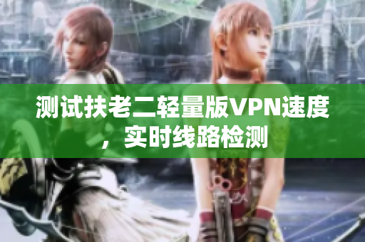 测试扶老二轻量版VPN速度，实时线路检测