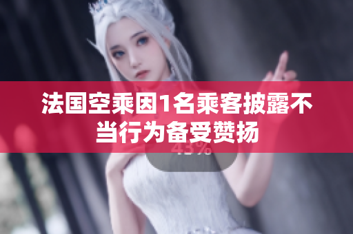法国空乘因1名乘客披露不当行为备受赞扬